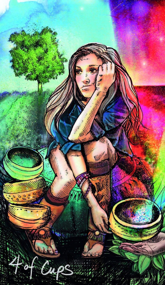 Аркан Таро 4 Кубков