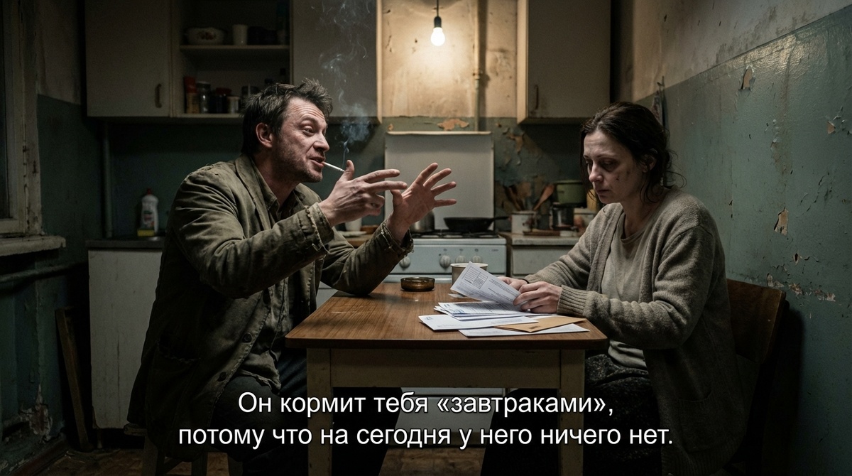 Мужчина рассказывает сказки о богатстве уставшей жене. Пустые обещания и фьючер-фейкинг в отношениях. Стиль Давида.