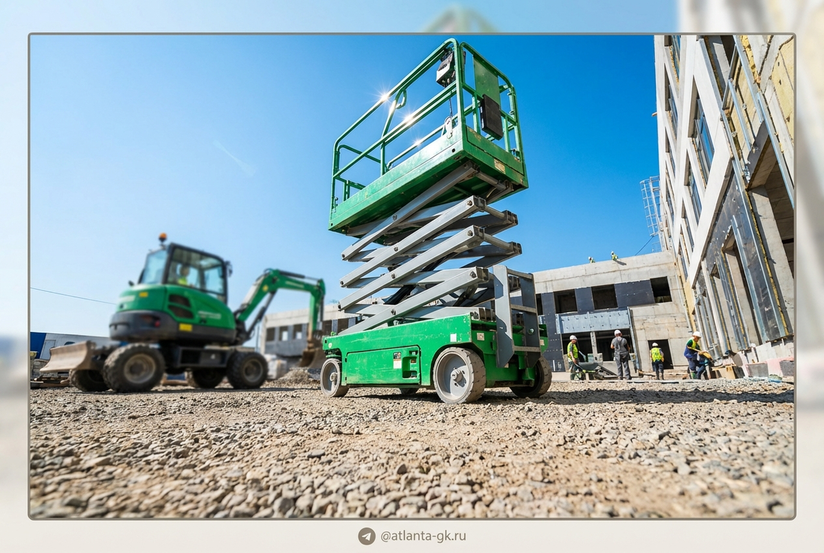    Ножничный подъемник с ключевыми характеристиками Atlanta-gk