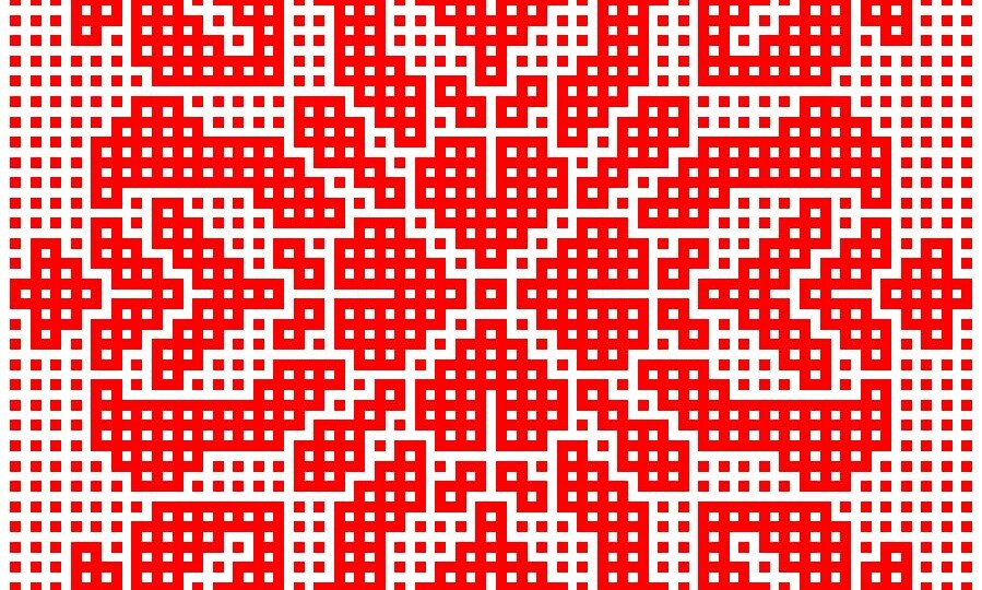 Схема на узор «Чудо-цветок». Мозаичное вязание крючком из центра.