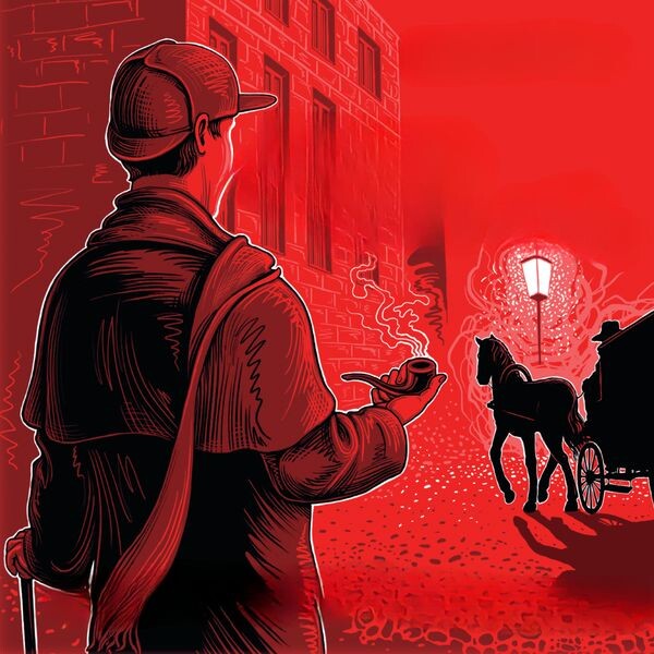 Иллюстрация к повести А. Конана Дойла "Этюд в багровых тонах". Из открытого источника