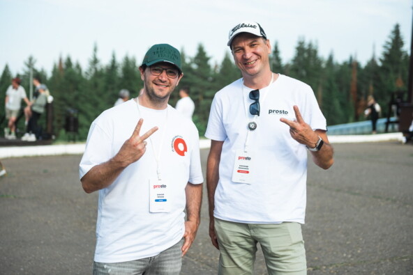 Я с Александром на нашей корпоративной конференции Summer Conf 2025