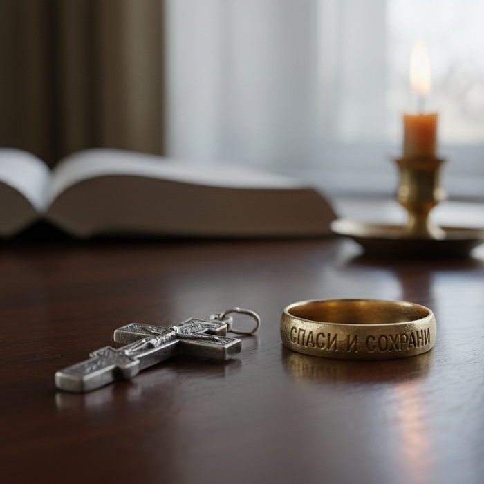    При расставании гражданский муж оставил свой нательный крест и церковное кольцо. Забирать не хочет, как поступить?