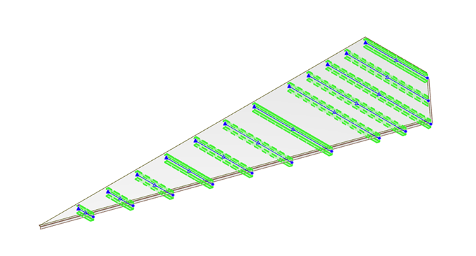 Общий вид модели софитной площадки