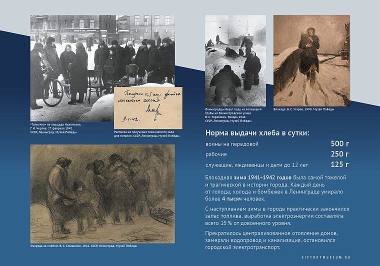    Музей Победы отметит годовщину снятия блокады Ленинграда тремя выставками