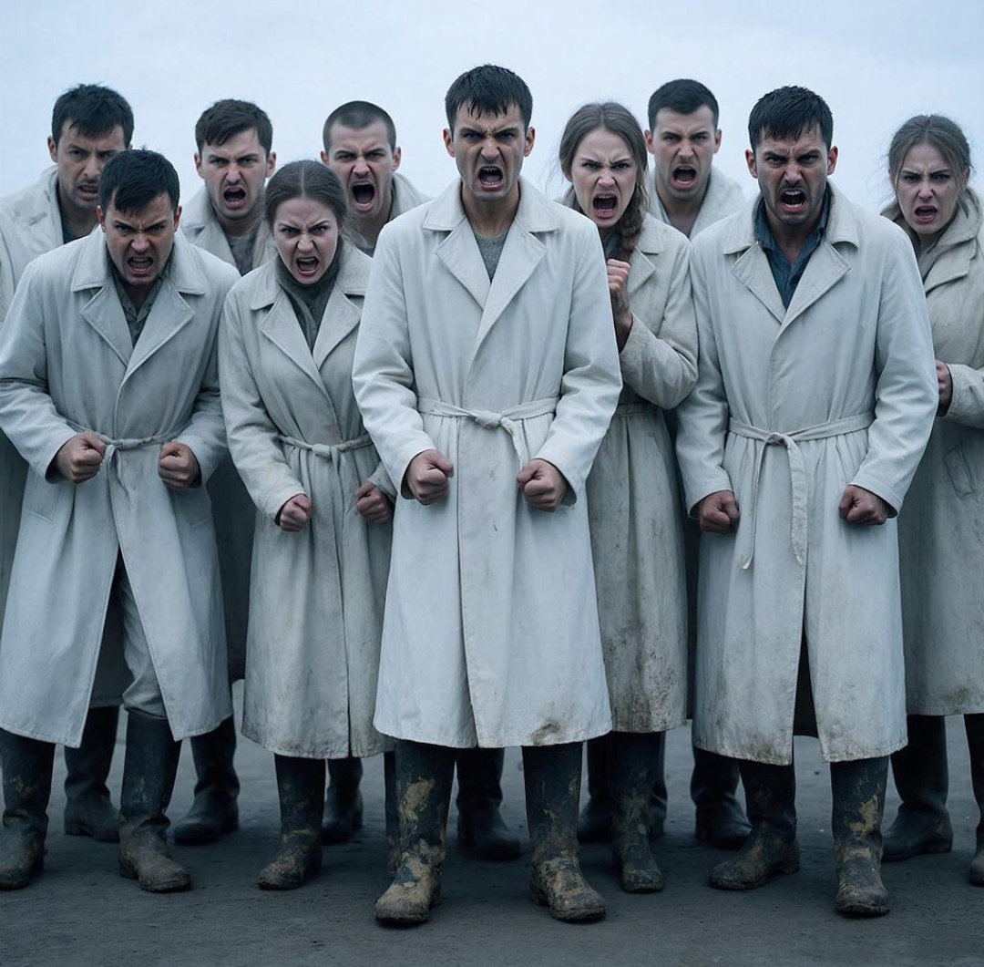 Так ИИ видит белопальтовых))) Обратите внимание на их обувь😎