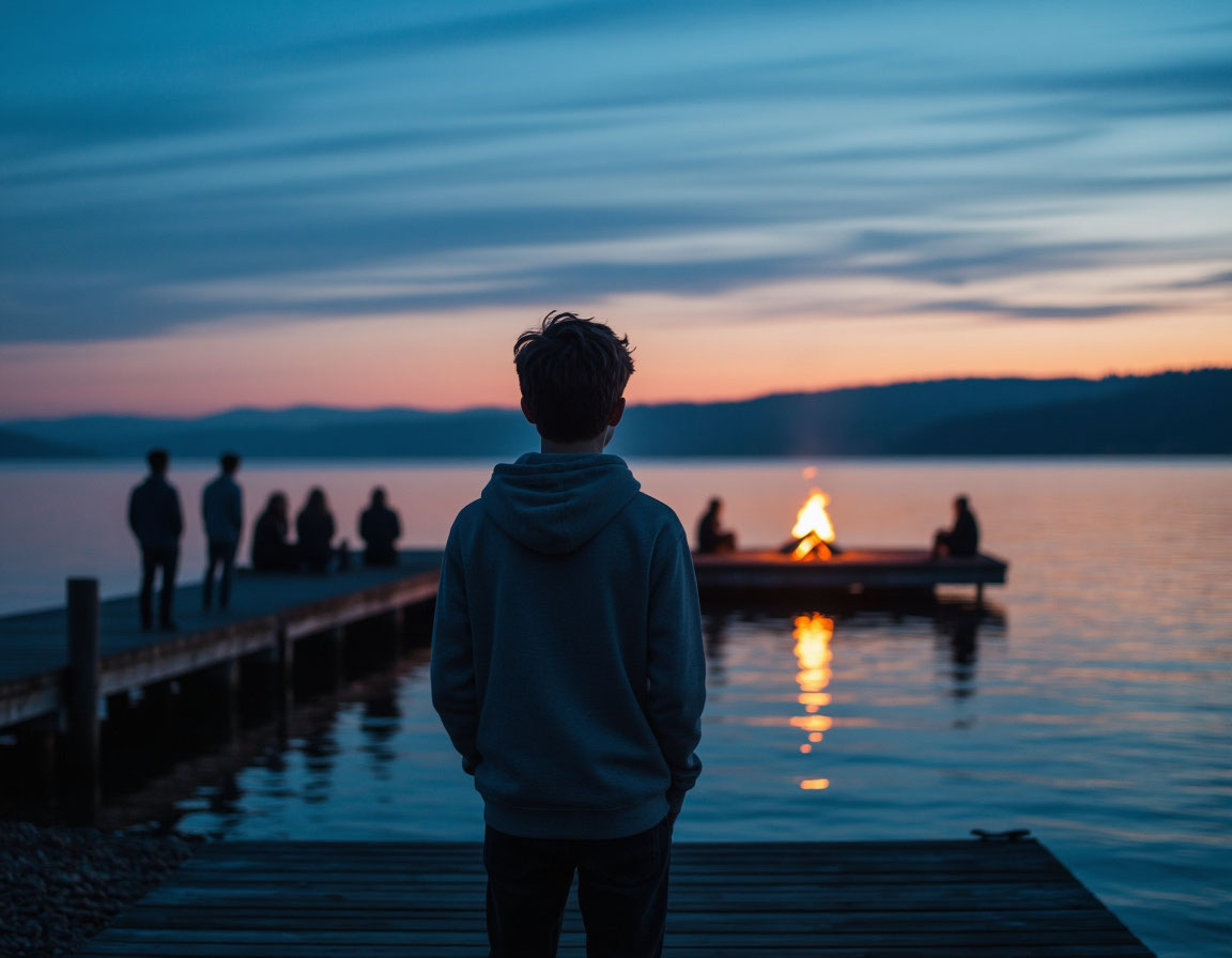 Он смотрит в свое будущее, туда, где его ждет признание и свой круг. Ваша задача — остаться тем теплым светом дома, в который всегда можно вернуться.