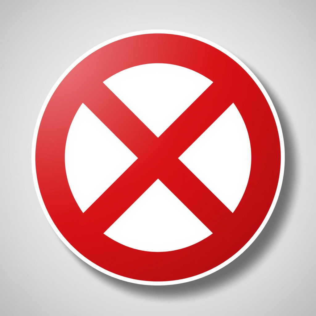 Иллюстрация запрещающего знака сделана нейросетью