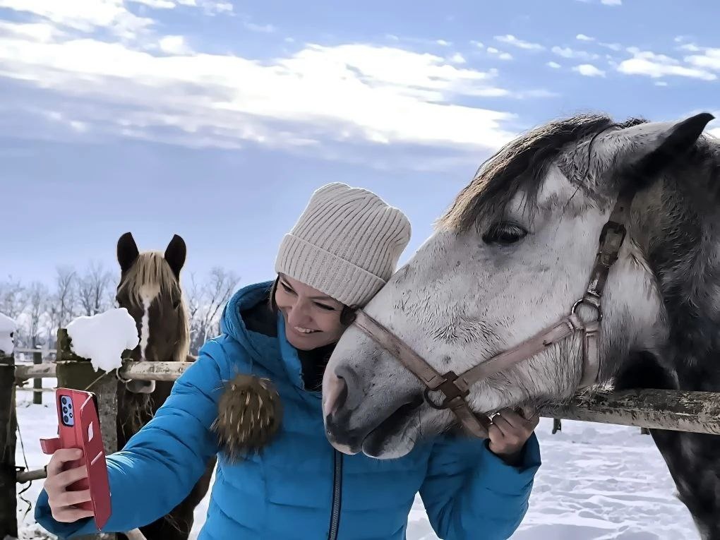 Автор с Лукерьей.