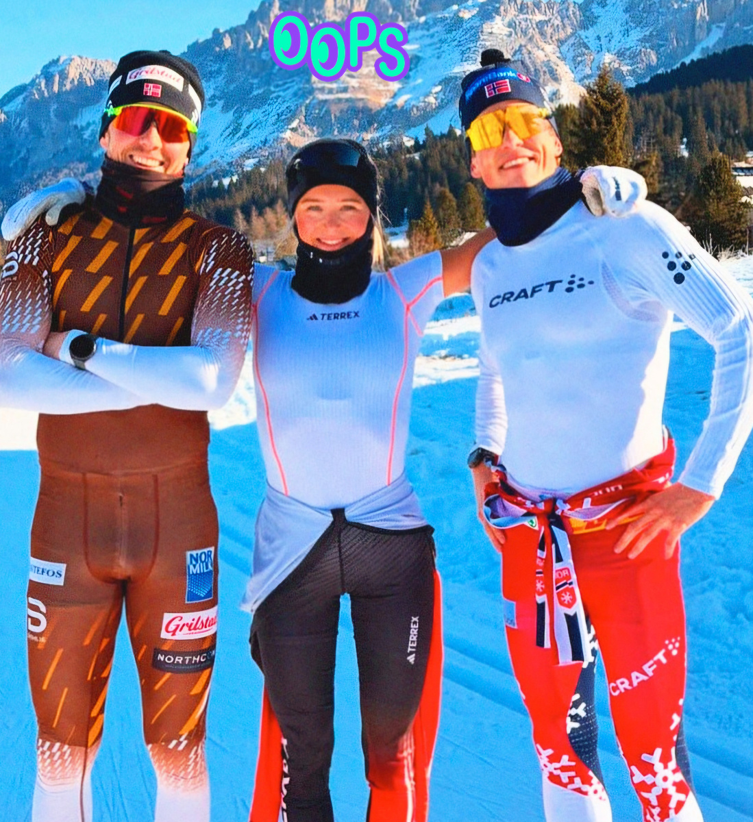 Фрида Карлсон вместе с Клэбо и Иверсеном тренировались в итальянском Пассо-ди-Лаваце