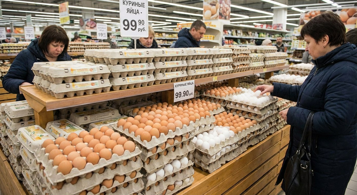 Снижение цен на социально значимые продукты. Фото-нейросеть