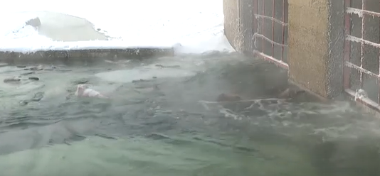     Из-за морозов уровень рек на юге Красноярского края продолжает подниматься