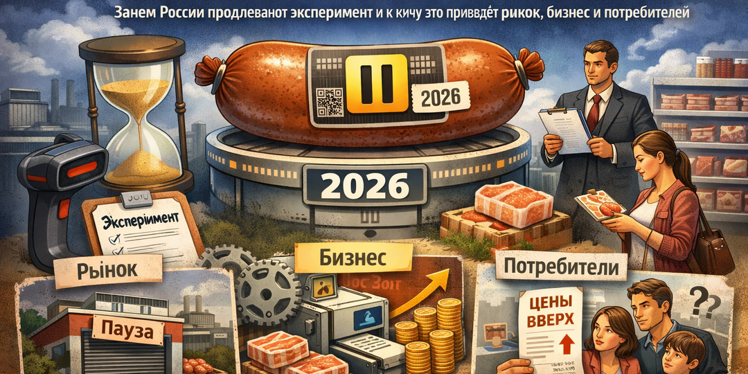 Маркировка мяса на паузе: зачем России продлевают эксперимент и к чему это приведёт рынок, бизнес и потребителей