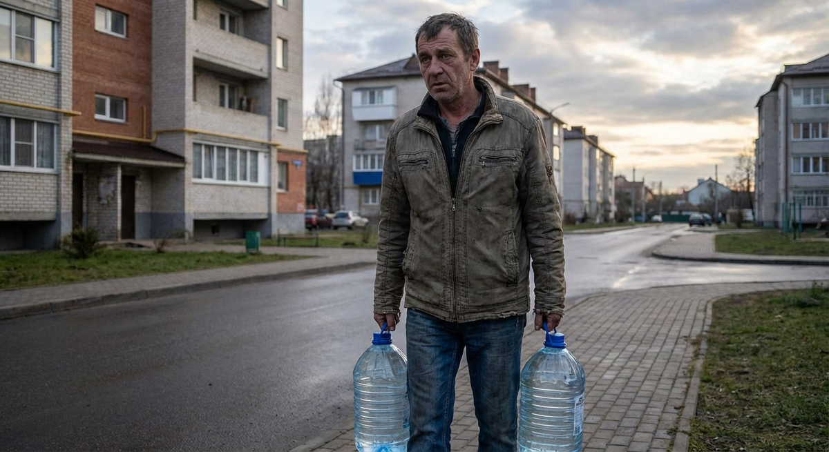 Авария на водоводе оставила без воды 13 поселков. Фото: нейросеть