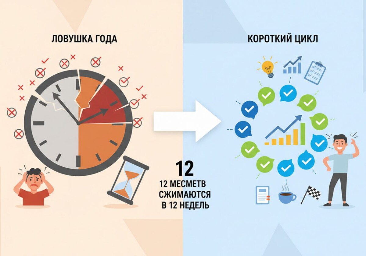    Как избежать ловушки годового мышления и спланировать дела