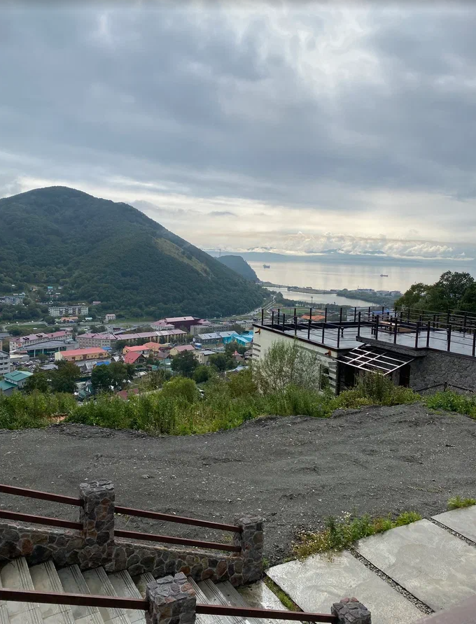 Вид с веранды гостевого дома «Атлас»