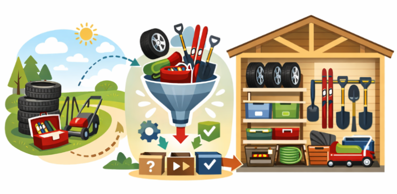 Продуманный сценарий хранения позволит поддерживать порядок без особых усилий