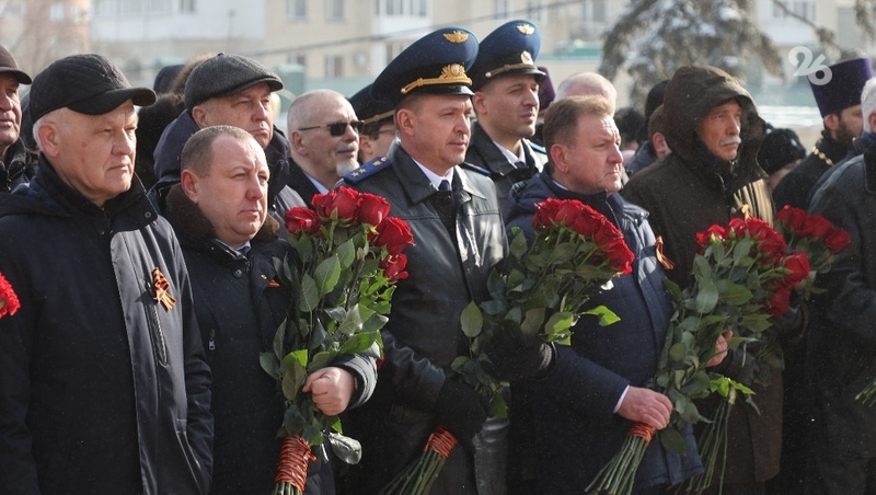    Глава города Иван Ульянченко присутствовал на митинге Фото: Дмитрий Ахмадуллин / / ИА «Победа26»