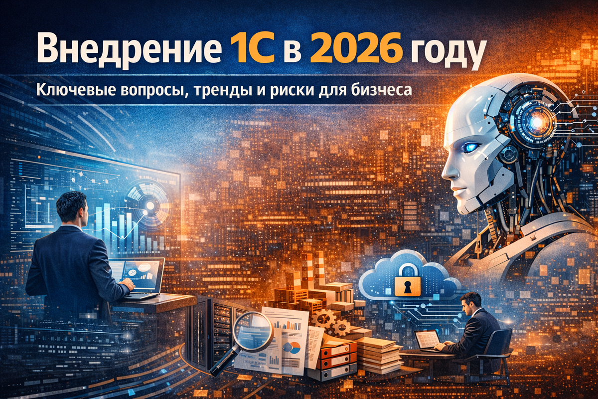 Внедрение 1С в 2026 году: ключевые вопросы, тренды и риски для бизнеса