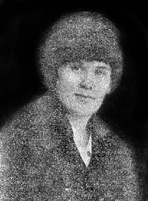 Нина Торская. Рис. из журнала "Донская волна", выходившего при белых в Ростове-на-Дону и на страницах которого ей была создана та же репутация, что и у других женщин, работавших в советских учреждениях. 