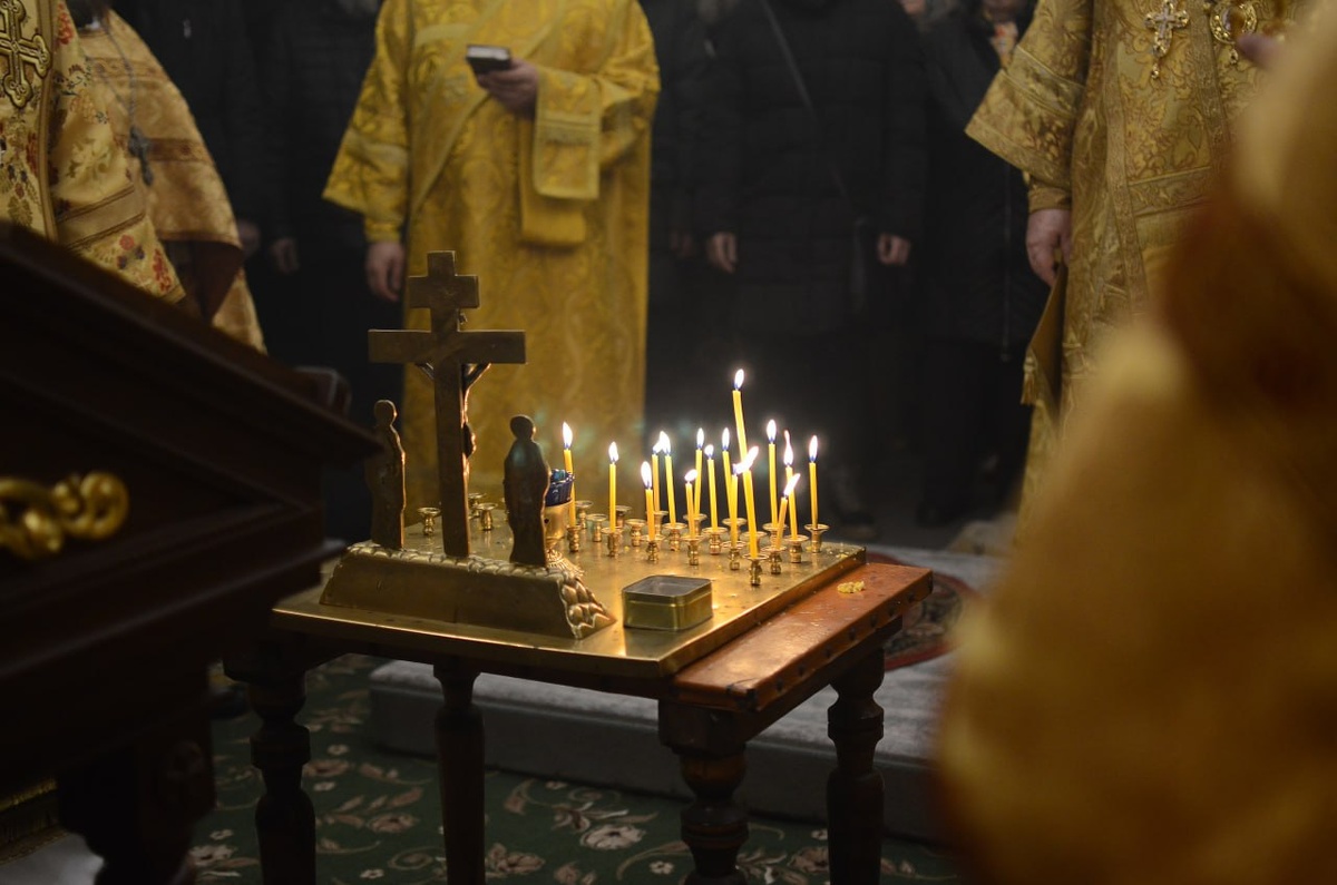В храме прошел чин отпевания.  Фото: Фото: ФедералПресс / Татьяна Буторина
