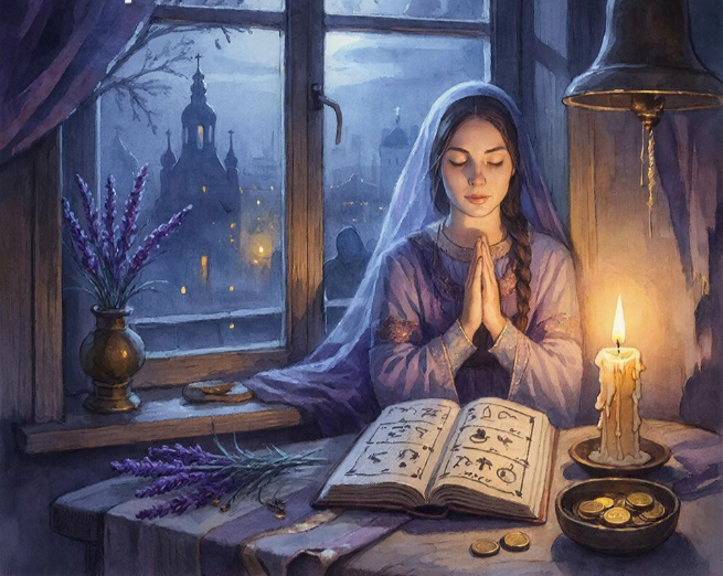 ГигаЧат создал иллюстрацию о 12 дне прощения и благодарности после рождения