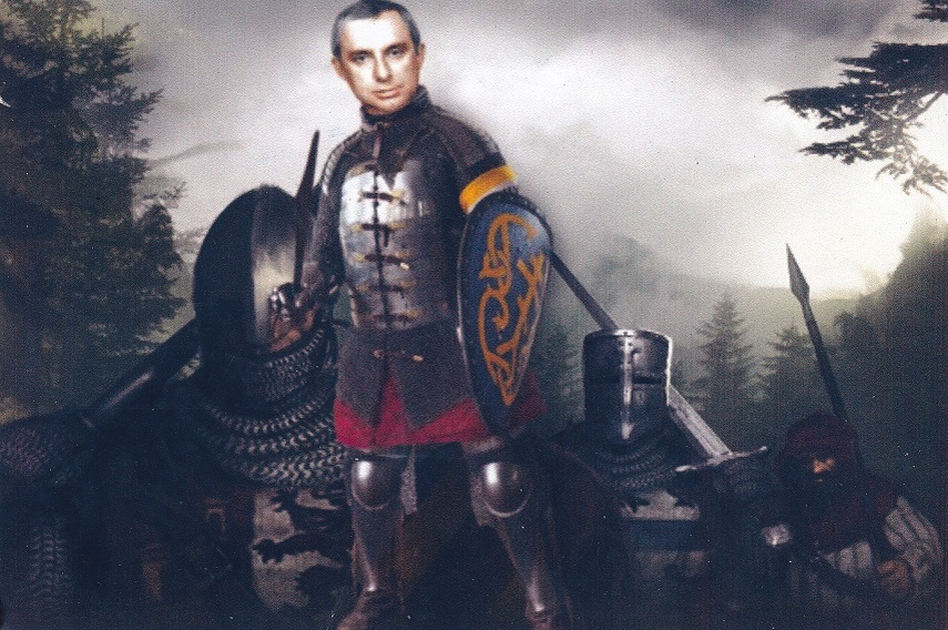 Фото, коллаж,, разгром рыцарей—-аскаридов казаками на Днепре,, (автор И. Ро... 2021 г.)