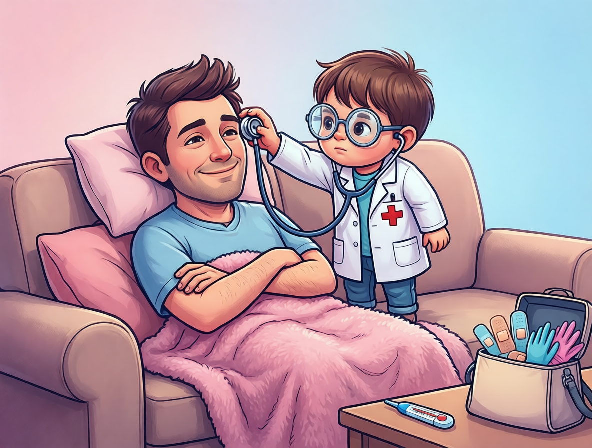 Игра во врача - лучший лайфхак для уставших пап и мам