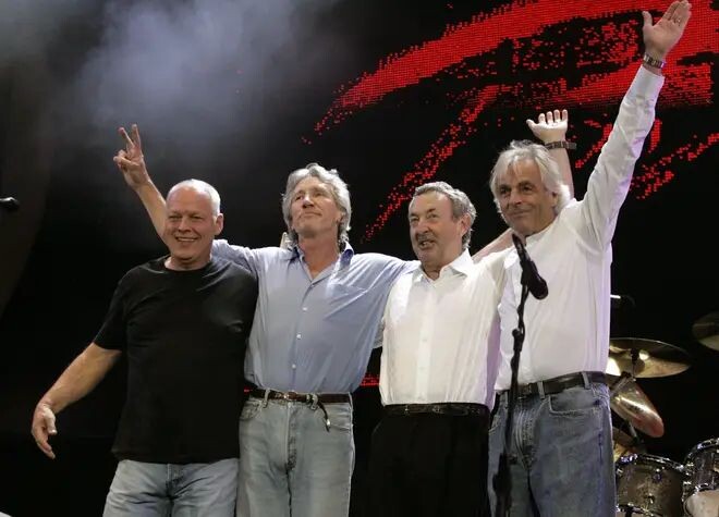 Pink Floyd at Live 8 in July 2005: Дэвид Гилмор, Роджер Уотерс, Ник Мэсон и Рик Райт. Фото из открытых источников