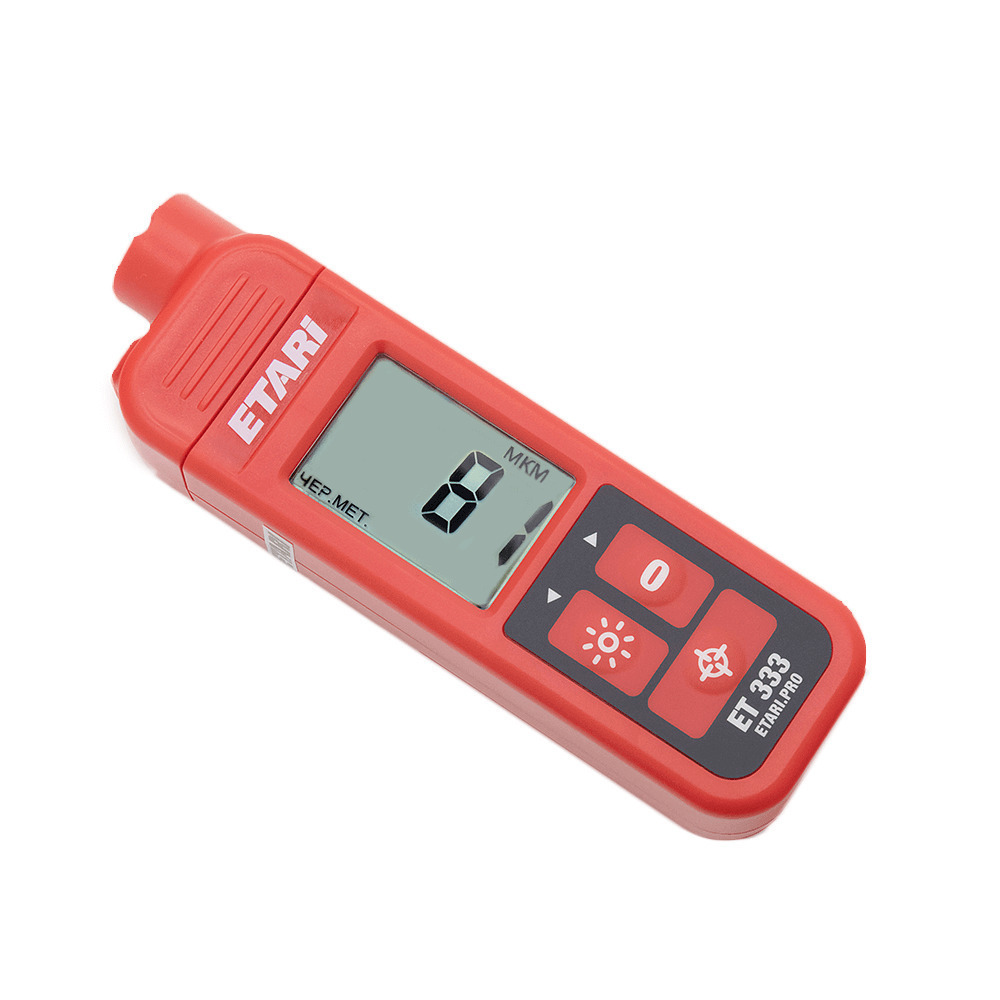 Перед использованием убедитесь, что толщиномер показывает именно в микронах. Имеются версии с другими показаниями, и это будет неудобно. 