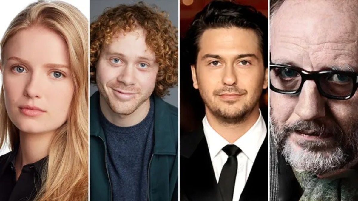 Хэдли Робинсон, Сэм Бродниц, Нат Вулф и Макс Бейкер. Источник: Courtesy of Linden/Sam Brodnitz/WME/Max Baker