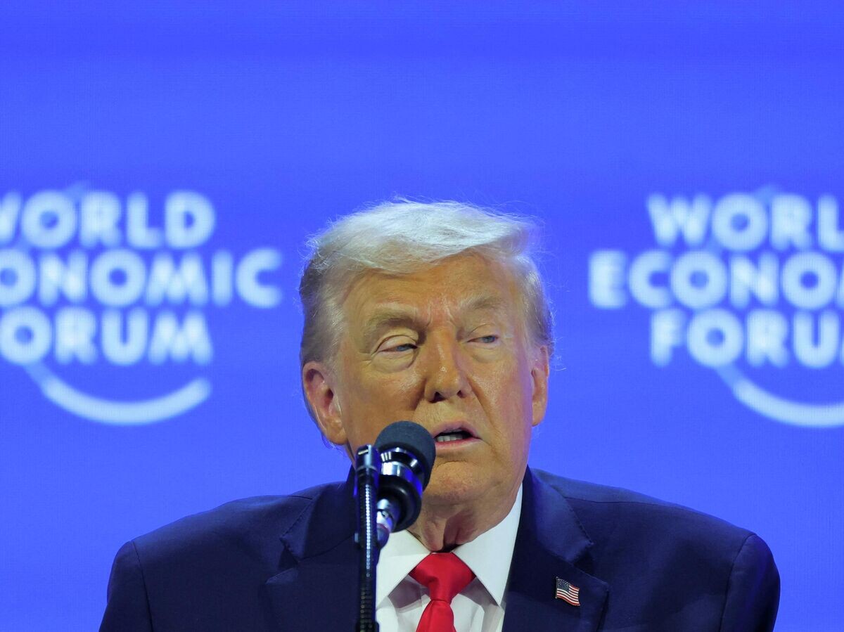    Президент США Дональд Трамп на Всемирном экономическом форуме в Давосе, Швейцария | © REUTERS / Denis Balibouse
