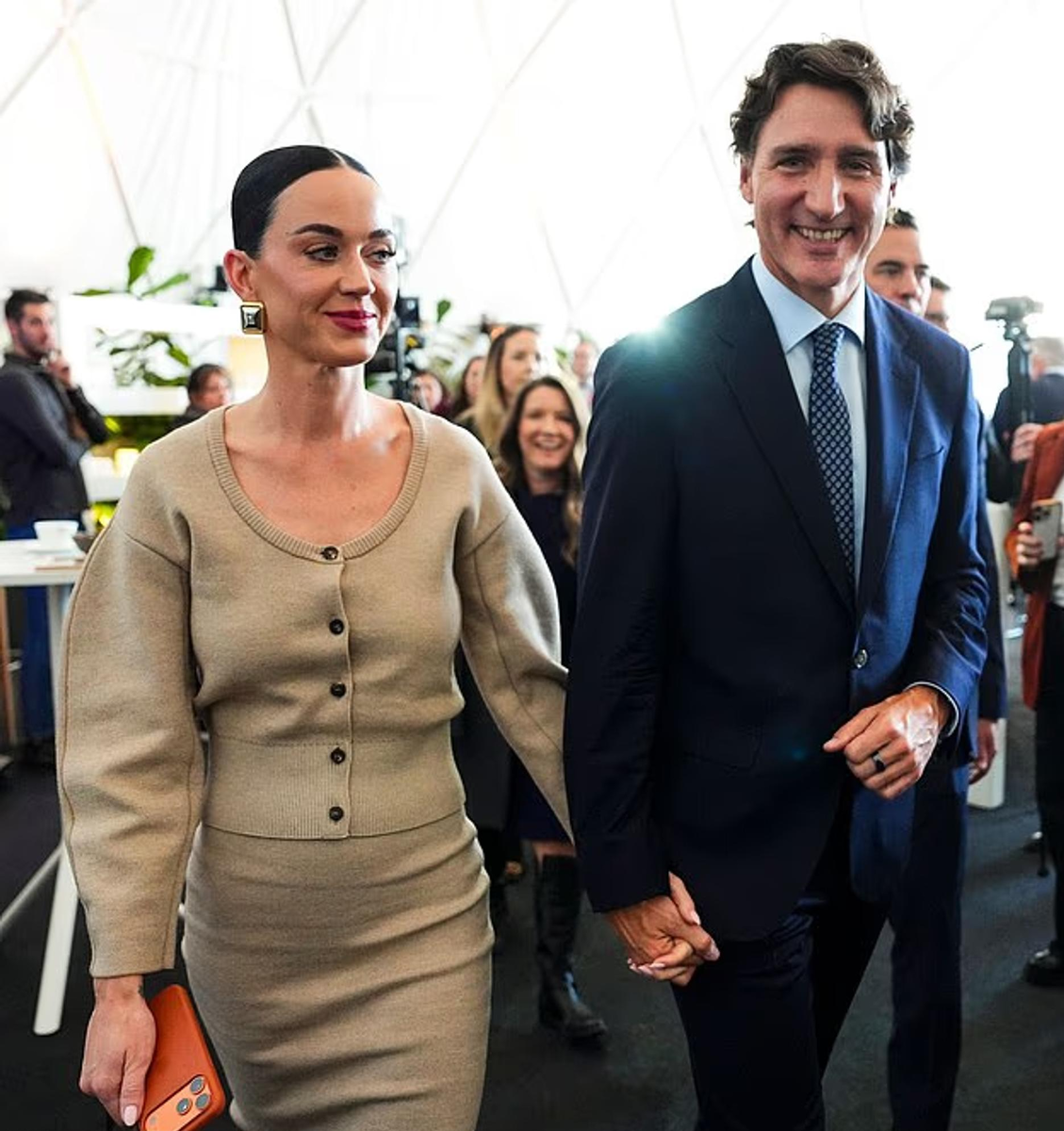    Кэти Перри и бывший премьер-министр Канады Джастин Трюдо. Фото: Daily Mail