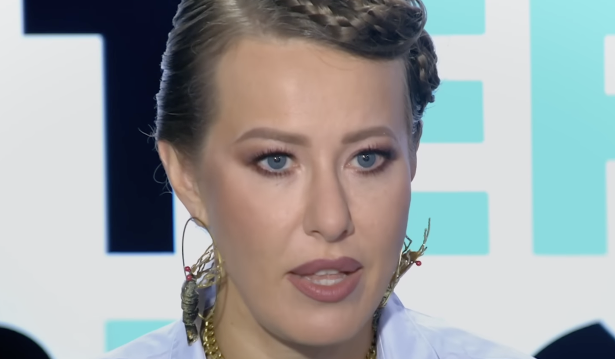    Ксения Собчак. Фото: Youtube / @LiveMoscow24