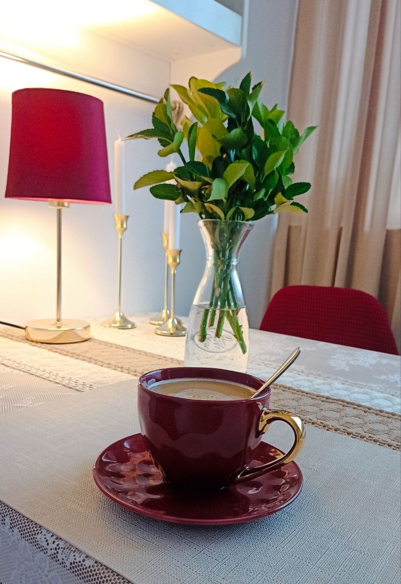 К комнате, в которой приятно попить кофе с видом на горы за окном