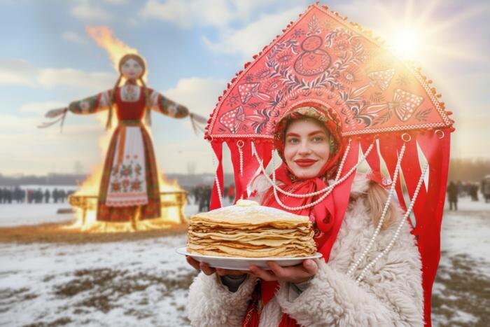 Масленица 2026: какого числа, даты недели, когда сжигают чучело и как связаны Масленица, Пасха и Троица. Обложка © Коллаж © Life.ru. Фото © ТАСС / Вероника Зорина