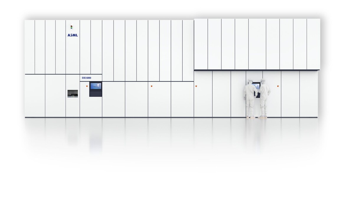 Новейший фотолитограф ASML EXE:5000 с высокой числовой апертурой. Изображение: ©ASML