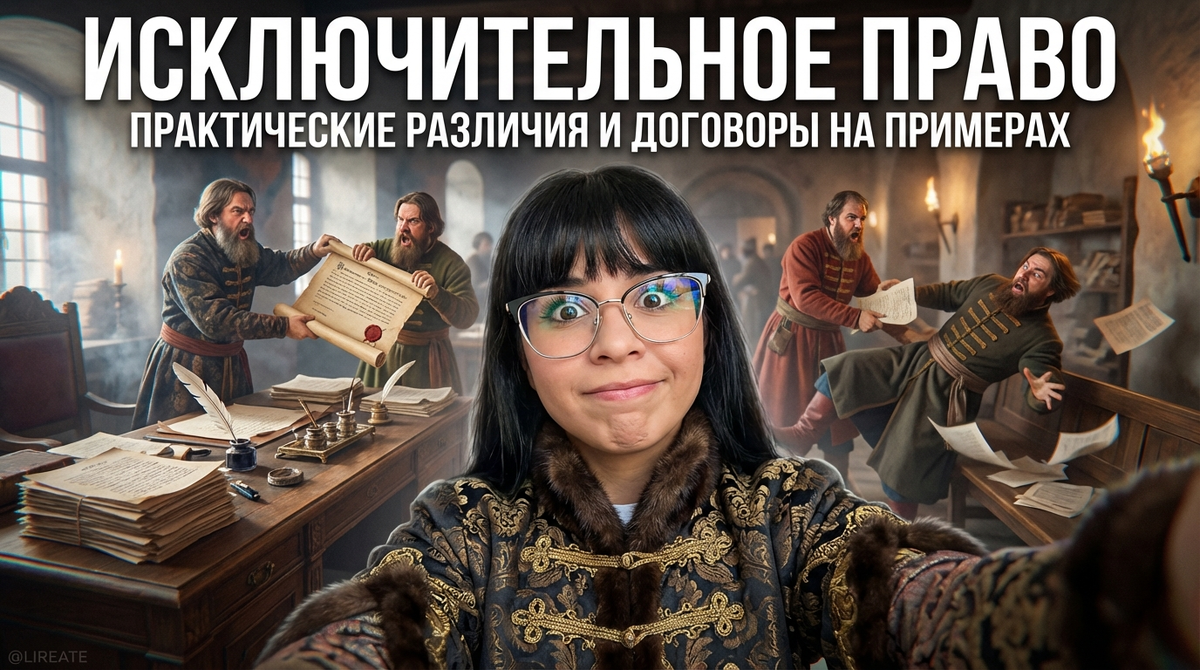    Исключительное право: практические различия и договоры на примерах Лирейт