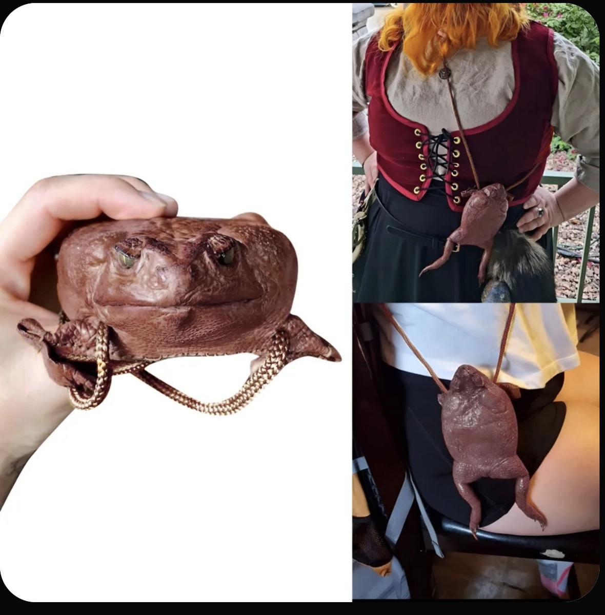 Стильный аксессуар сумка -жаба.