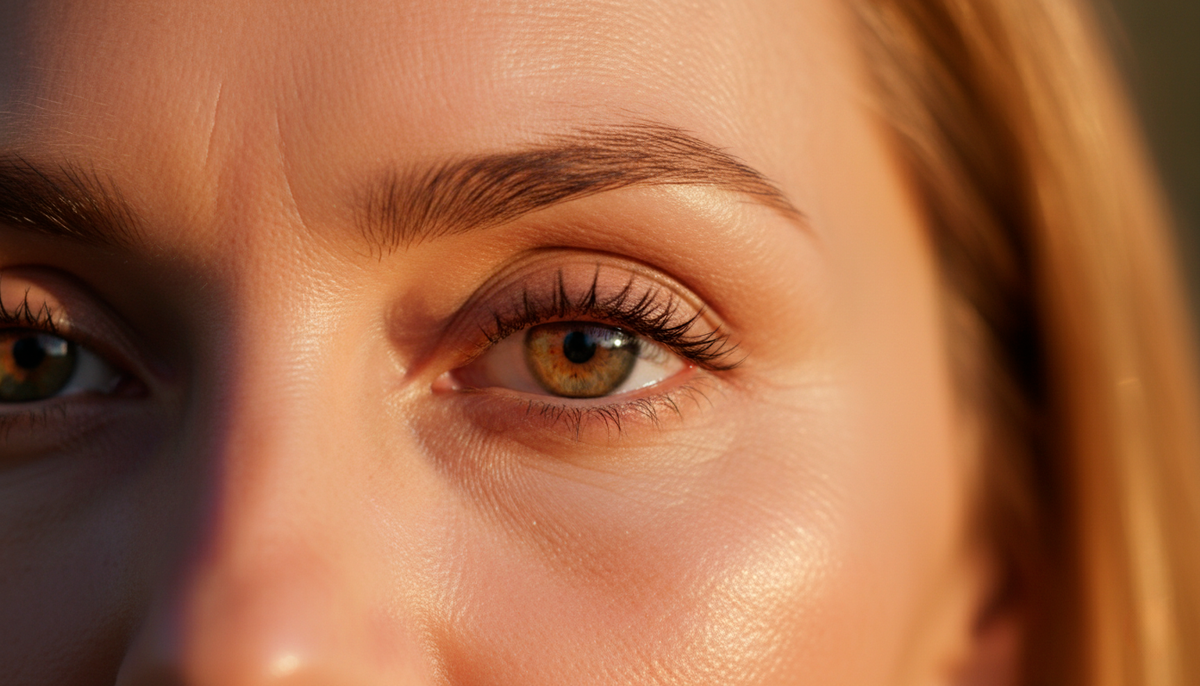 Обратите внимание на брови, видите, как они обрамляют лицо? Всего пара движений карандашом и взгляд становится выразительнее, а лицо моложе. Это та самая деталь, которую многие упускают.