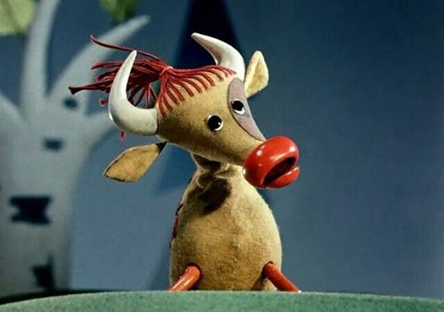 Кадр из мультика про козленка