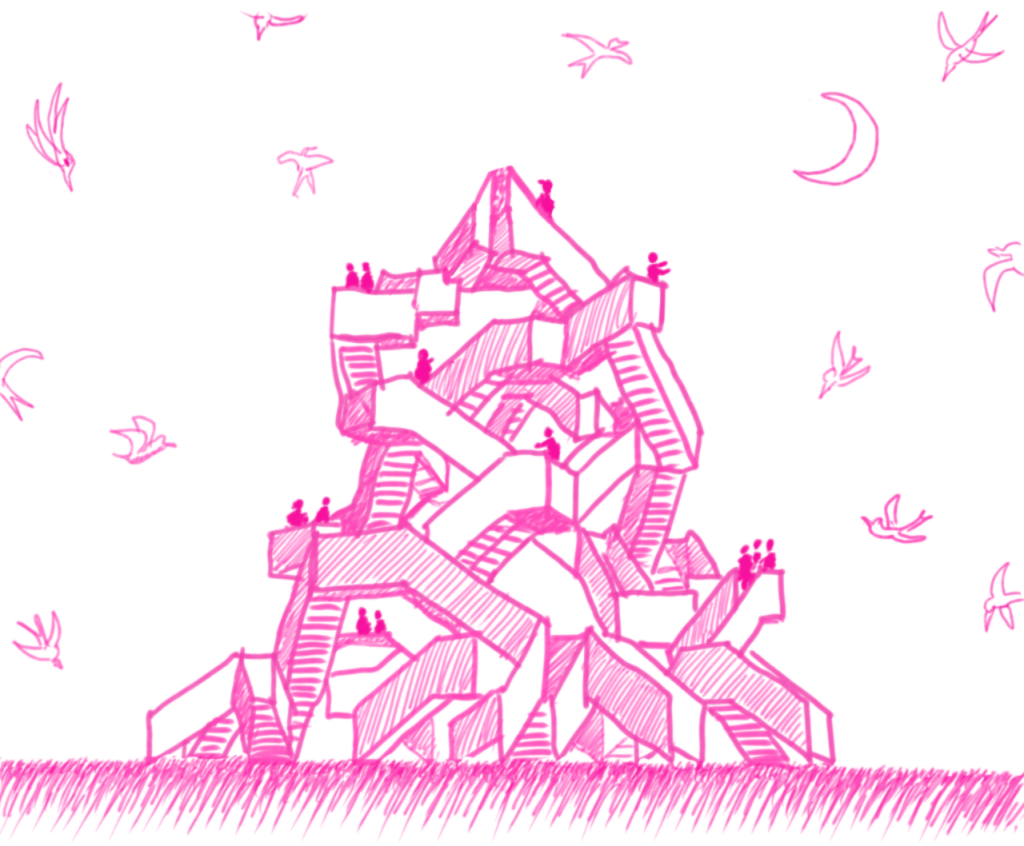    Макет арт-объекта «Розовый сон»   
Автор: Антон Кочуркин