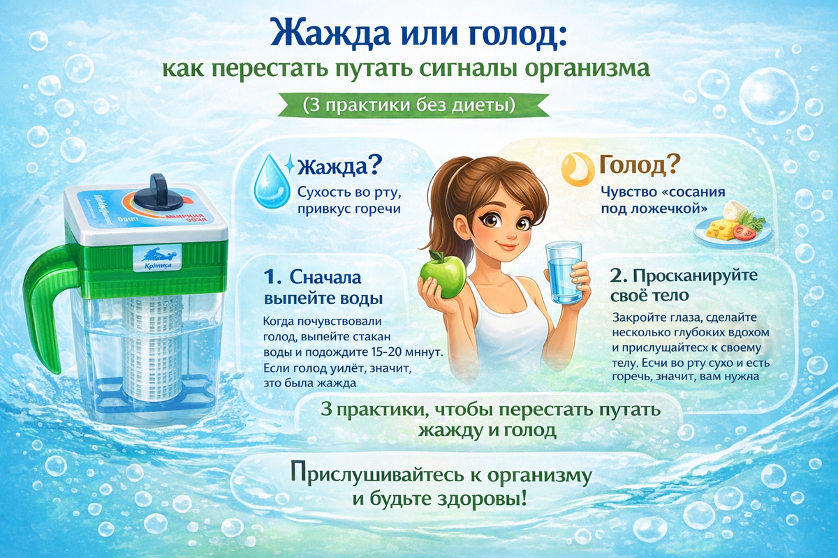 Жажда или голод