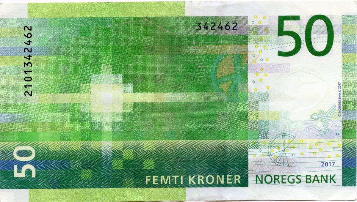 пятьдесят норвежских крон, 2017 г.