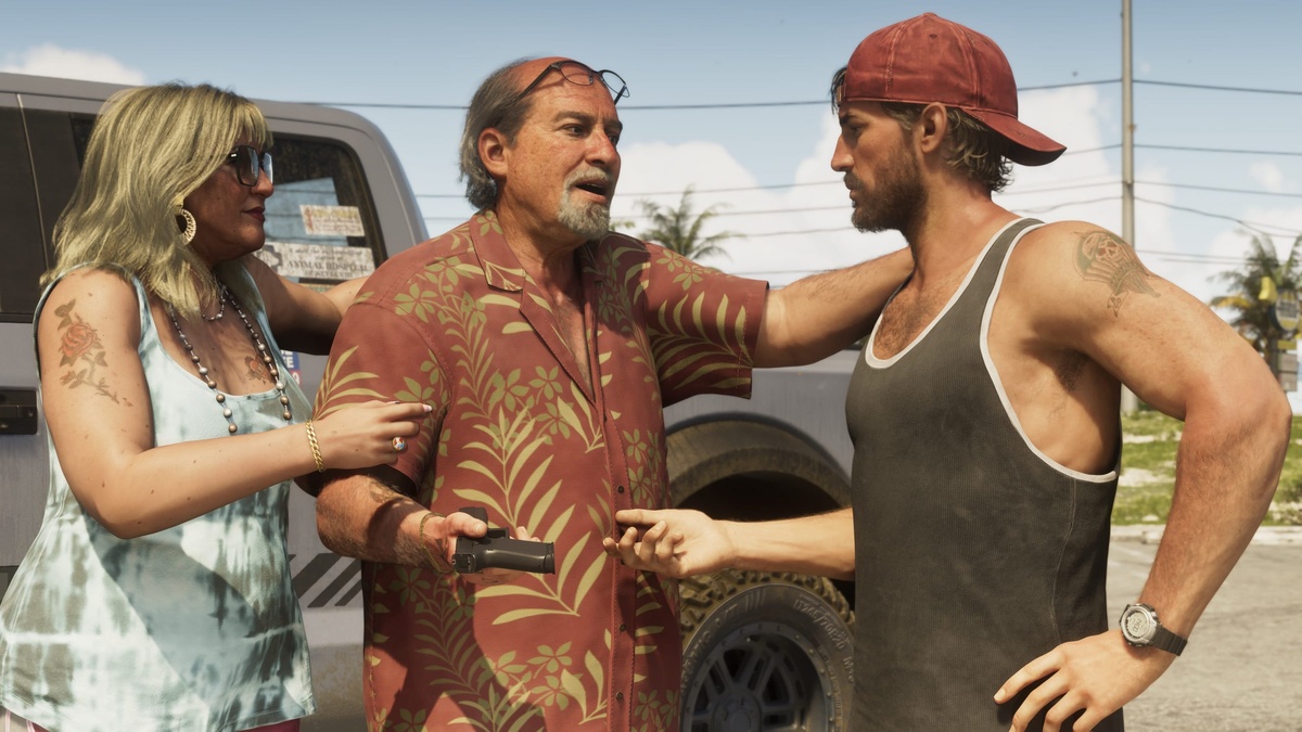 У Джейсона будет чокнутый друг Донни, работающий на наркодельца Брайана Хедера. На скриншоте — Брайан, его жена и Джейсон