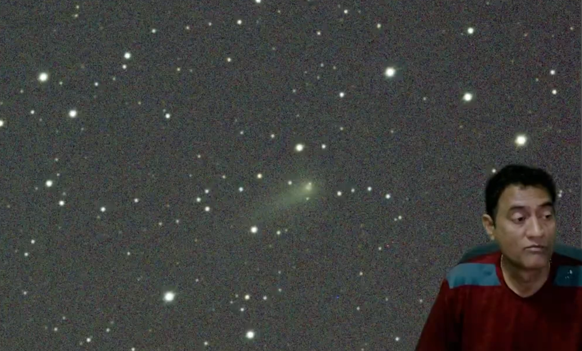 Необработанный кадр 3I/ATLAS