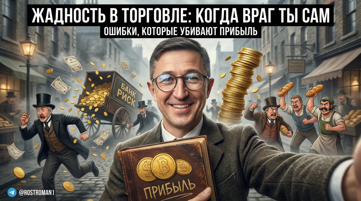    Жадность порой может стать вашей худшей подругой в торговле. РоСТ | Роман о Системном Трейдинге