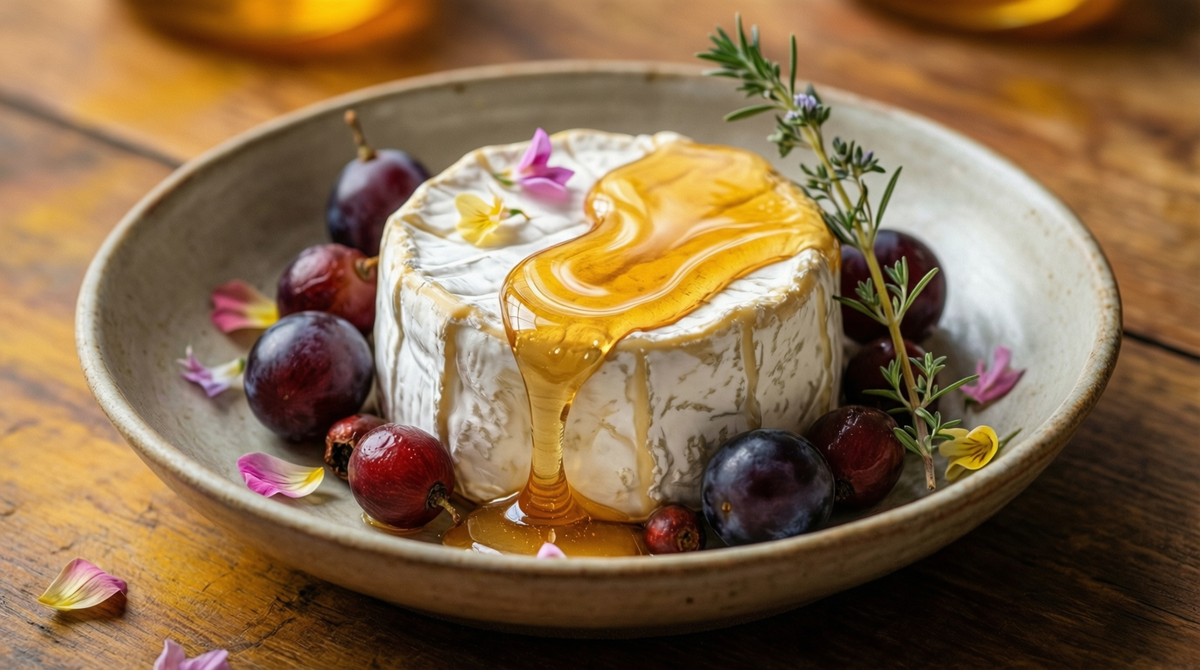 Крем из козьего сыра с медом