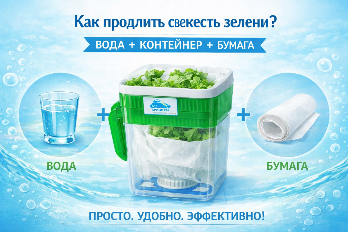 Как продлить свежесть зелени