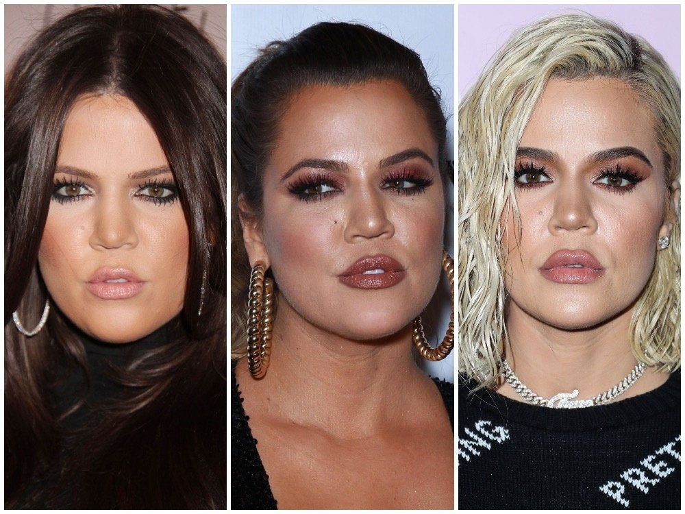    Хлои Кардашьян в 2010, 2014 и 2019 годах